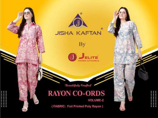 Jisha Rayon CO ORDS Set Vol 2 Wholesale Catalog 6 Pcs 1 510x382 - Jisha Rayon CO ORDS Set Vol 2 Wholesale Catalog 6 Pcs