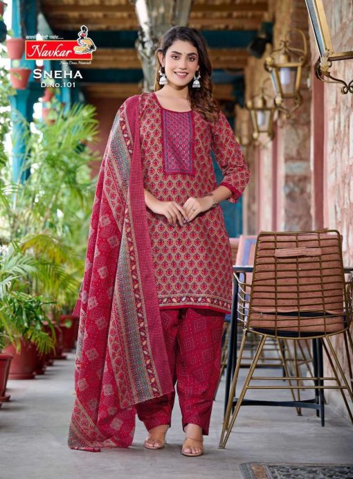 Navkar Sneha Cotton Readymade Suit Catalog 10 Pcs 4 510x692 - Navkar Sneha Cotton Readymade Suit Catalog 10 Pcs