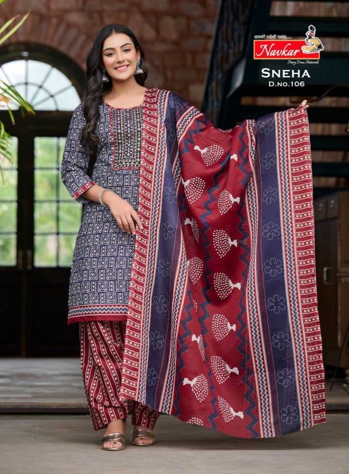 Navkar Sneha Cotton Readymade Suit Catalog 10 Pcs 5 510x692 - Navkar Sneha Cotton Readymade Suit Catalog 10 Pcs