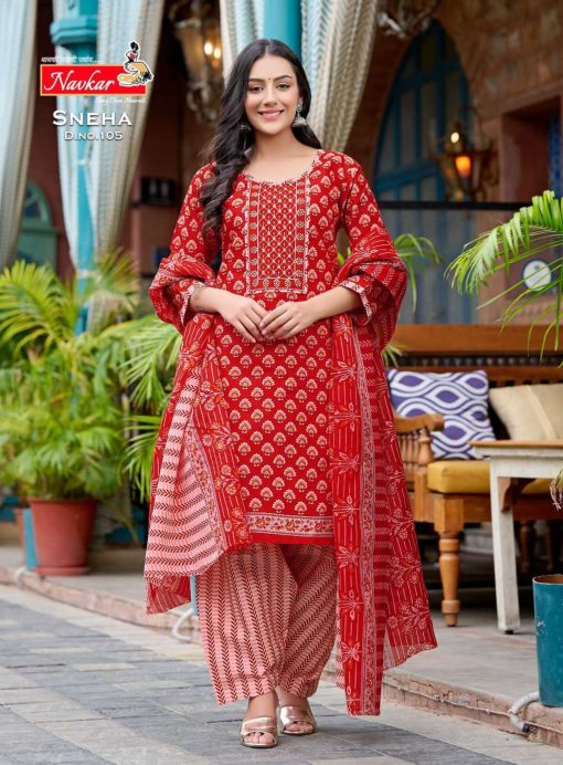 Navkar Sneha Cotton Readymade Suit Catalog 10 Pcs 6 510x692 - Navkar Sneha Cotton Readymade Suit Catalog 10 Pcs