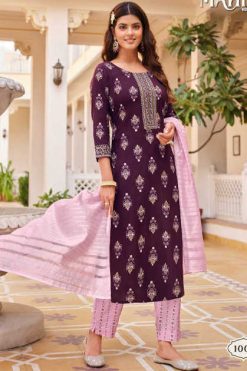 Passion Tree Mahiya Vol 1 Kurti with Dupatta Bottom Rayon Catalog 8 Pcs