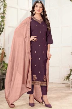 Qasr Mirror Chinon Salwar Suit Catalog 8 Pcs