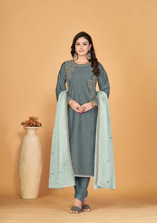 Qasr Zia Cotton Salwar Suit Catalog 8 Pcs 5 1 510x725 - Qasr Zia Cotton Salwar Suit Catalog 8 Pcs