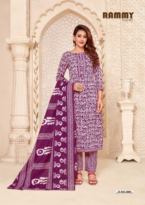 SKT Rammy Vol 3 Cottan Salwar Suit Catalog 12 Pcs 3 510x719 - SKT Rammy Vol 3 Cottan Salwar Suit Catalog 12 Pcs