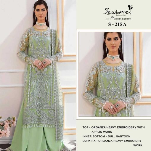 Serene S 215 A D Organza Salwar Suit Catalog 4 Pcs 1 510x510 - Serene S 215 A-D Organza Salwar Suit Catalog 4 Pcs