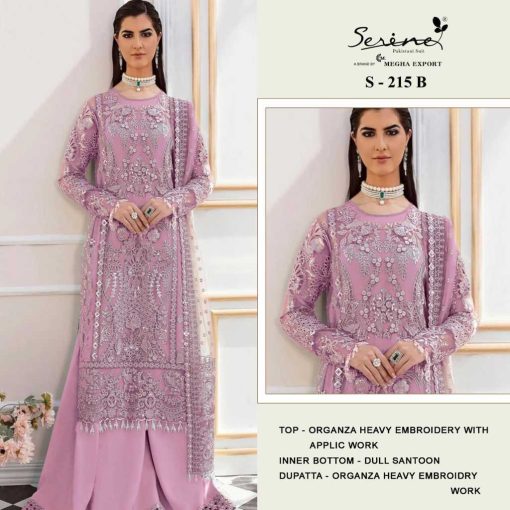 Serene S 215 A D Organza Salwar Suit Catalog 4 Pcs 2 510x510 - Serene S 215 A-D Organza Salwar Suit Catalog 4 Pcs