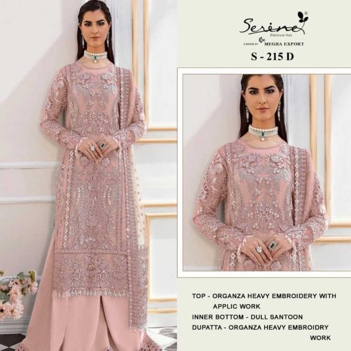 Serene S 215 A D Organza Salwar Suit Catalog 4 Pcs 4 510x510 - Serene S 215 A-D Organza Salwar Suit Catalog 4 Pcs