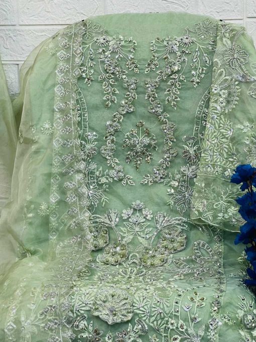 Serene S 215 A D Organza Salwar Suit Catalog 4 Pcs 7 510x680 - Serene S 215 A-D Organza Salwar Suit Catalog 4 Pcs