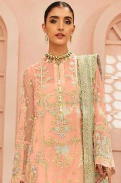 Serene S 220 A-D Organza Salwar Suit Catalog 4 Pcs