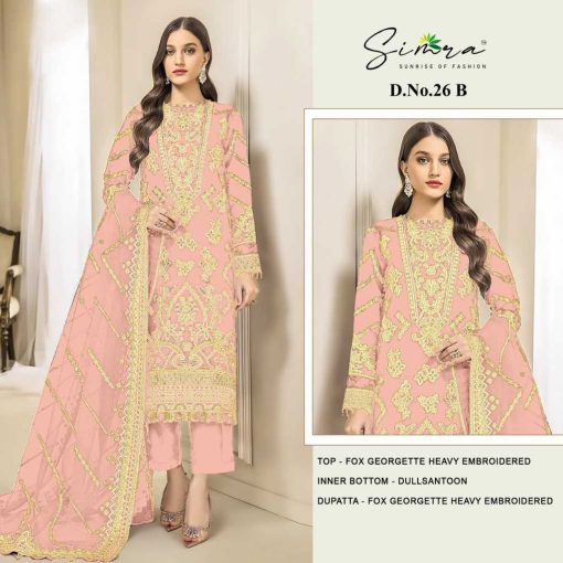 Simra DN 26 A D Georgette Salwar Suit Catalog 4 Pcs 2 510x510 - Simra DN 26 A-D Georgette Salwar Suit Catalog 4 Pcs