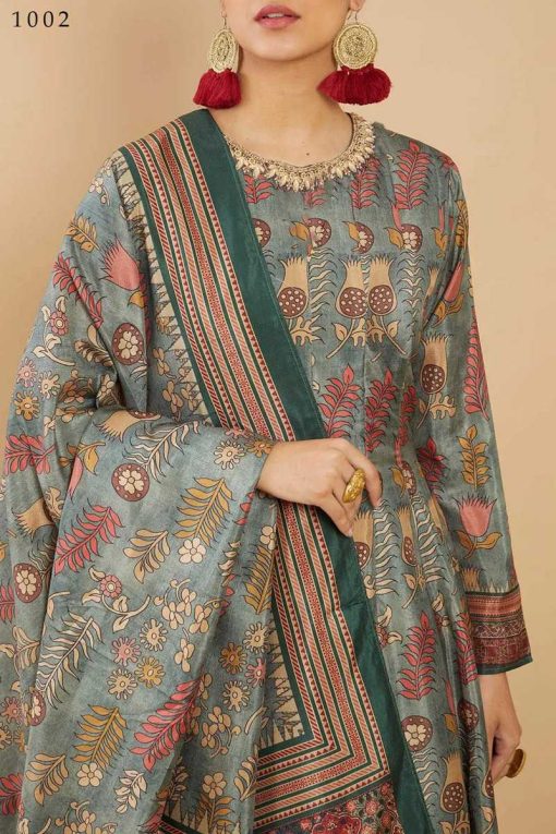 Tejaswee Kalishta Gown with Dupatta Silk Catalog 4 Pcs 4 510x765 - Tejaswee Kalishta Gown with Dupatta Silk Catalog 4 Pcs