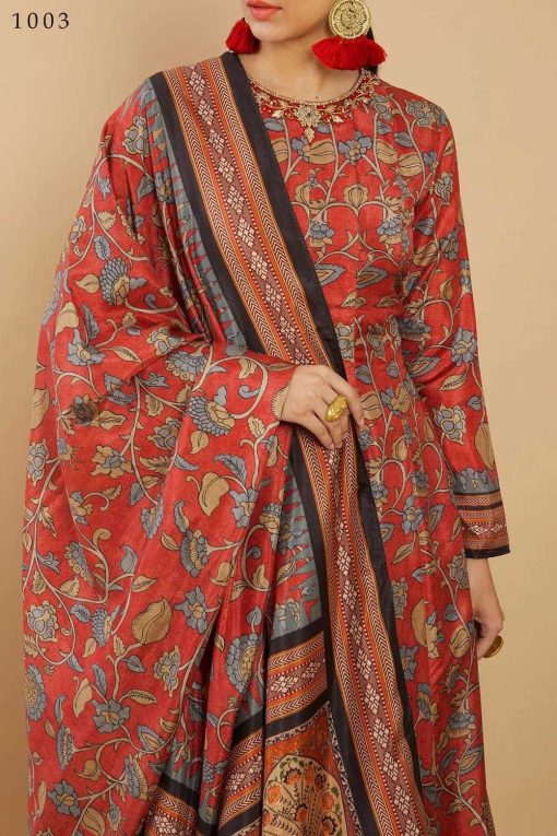 Tejaswee Kalishta Gown with Dupatta Silk Catalog 4 Pcs 6 510x765 - Tejaswee Kalishta Gown with Dupatta Silk Catalog 4 Pcs
