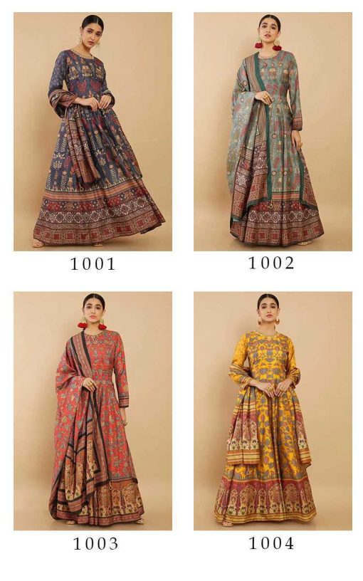 Tejaswee Kalishta Gown with Dupatta Silk Catalog 4 Pcs 9 510x816 - Tejaswee Kalishta Gown with Dupatta Silk Catalog 4 Pcs