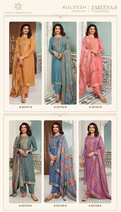 Vinay Kaseesh Zareena Vol 8 Jacquard Salwar Suit Catalog 6 Pcs 18 510x893 - Vinay Kaseesh Zareena Vol 8 Jacquard Salwar Suit Catalog 6 Pcs