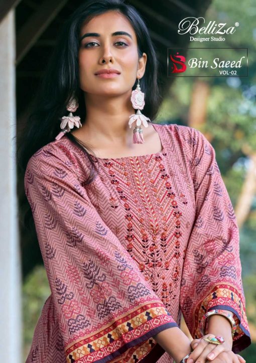 Belliza Bin Saeed Vol 2 Cotton Salwar Suit Catalog 8 Pcs 1 510x725 - Belliza Bin Saeed Vol 2 Cotton Salwar Suit Catalog 8 Pcs