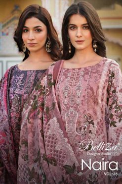 Belliza Naira Vol 26 Cotton Salwar Suit Catalog 8 Pcs