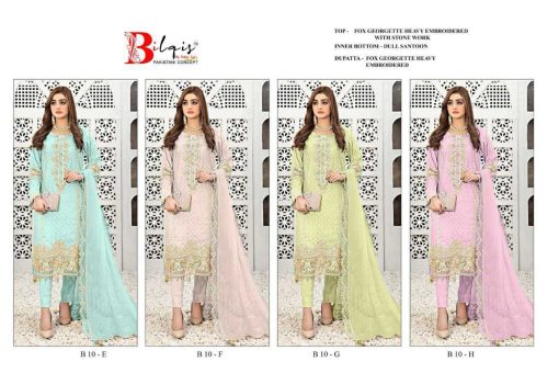 Bilqis B 10 E H Georgette Salwar Suit Catalog 4 Pcs 5 510x340 - Bilqis B 10 E-H Georgette Salwar Suit Catalog 4 Pcs