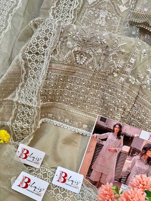 Bilqis B 12 A D Organza Salwar Suit Catalog 4 Pcs 5 510x680 - Bilqis B 12 A-D Organza Salwar Suit Catalog 4 Pcs