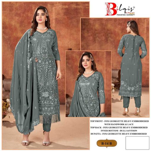 Bilqis B 14 A D Georgette Salwar Suit Catalog 4 Pcs 2 510x510 - Bilqis B 14 A-D Georgette Salwar Suit Catalog 4 Pcs