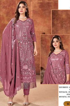 Bilqis B 14 A-D Georgette Salwar Suit Catalog 4 Pcs