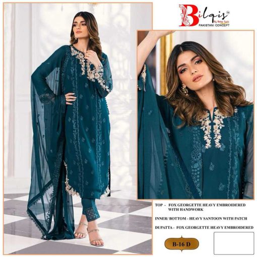 Bilqis B 16 A D Georgette Salwar Suit Catalog 4 Pcs 4 510x510 - Bilqis B 16 A-D Georgette Salwar Suit Catalog 4 Pcs