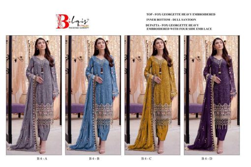 Bilqis B 4 A D Georgette Salwar Suit Catalog 4 Pcs 15 510x340 - Bilqis B 4 A-D Georgette Salwar Suit Catalog 4 Pcs