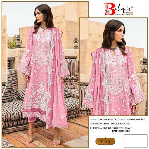 Bilqis B 7 A D Georgette Salwar Suit Catalog 4 Pcs 1 510x510 - Bilqis B 7 A-D Georgette Salwar Suit Catalog 4 Pcs