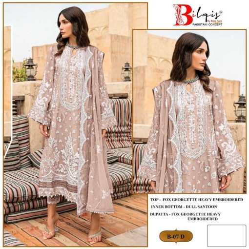 Bilqis B 7 A D Georgette Salwar Suit Catalog 4 Pcs 4 510x510 - Bilqis B 7 A-D Georgette Salwar Suit Catalog 4 Pcs