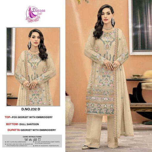 Dinsaa DS 232 A D Georgette Salwar Suit Catalog 4 Pcs 4 510x510 - Dinsaa DS 232 A-D Georgette Salwar Suit Catalog 4 Pcs