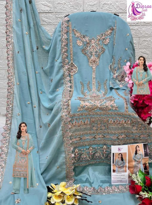 Dinsaa DS 232 A D Georgette Salwar Suit Catalog 4 Pcs 5 510x689 - Dinsaa DS 232 A-D Georgette Salwar Suit Catalog 4 Pcs