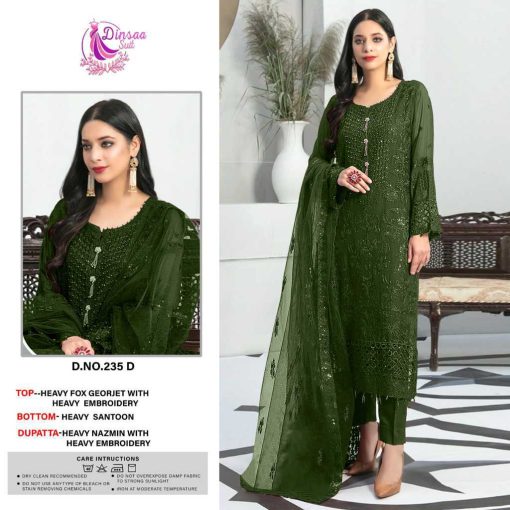 Dinsaa DS 235 A D Georgette Salwar Suit Catalog 4 Pcs 1 510x510 - Dinsaa DS 235 A-D Georgette Salwar Suit Catalog 4 Pcs