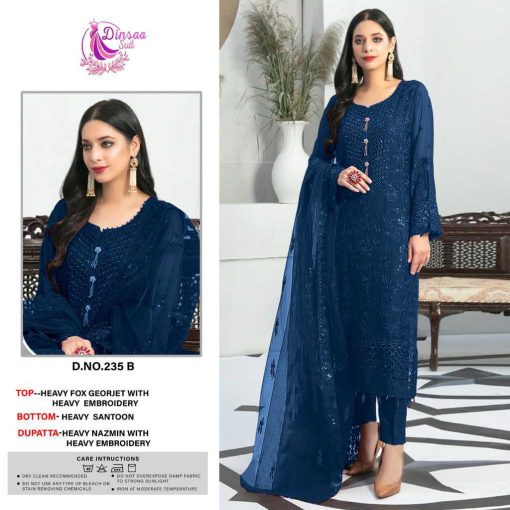 Dinsaa DS 235 A D Georgette Salwar Suit Catalog 4 Pcs 2 510x510 - Dinsaa DS 235 A-D Georgette Salwar Suit Catalog 4 Pcs