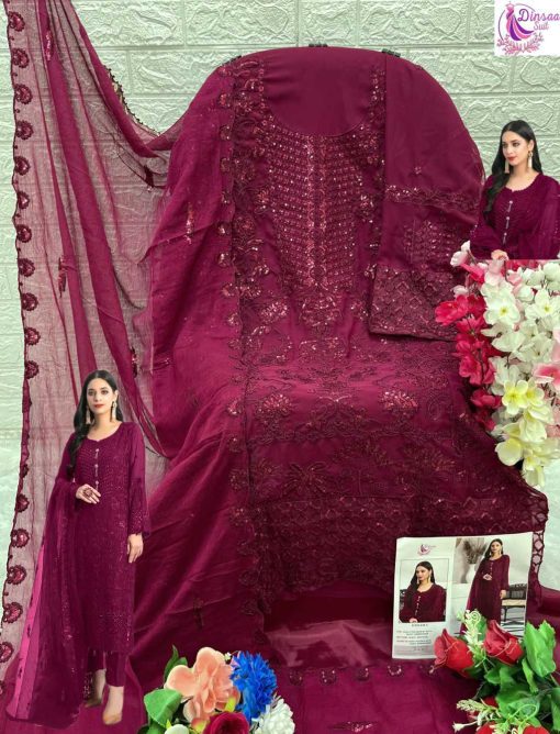 Dinsaa DS 235 A D Georgette Salwar Suit Catalog 4 Pcs 6 510x668 - Dinsaa DS 235 A-D Georgette Salwar Suit Catalog 4 Pcs