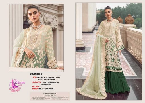 Dinsaa DS 237 A D Georgette Salwar Suit Catalog 4 Pcs 2 510x361 - Dinsaa DS 237 A-D Georgette Salwar Suit Catalog 4 Pcs