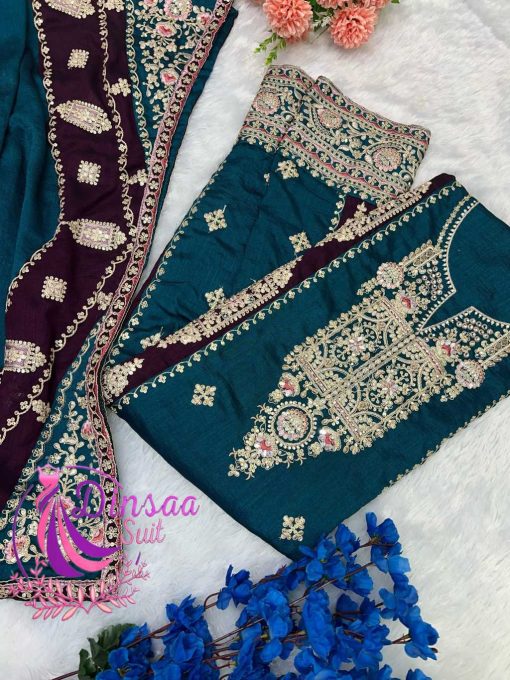 Dinsaa DS 239 A C Chinon Salwar Suit Catalog 3 Pcs 4 510x680 - Dinsaa DS 239 A-C Chinon Salwar Suit Catalog 3 Pcs