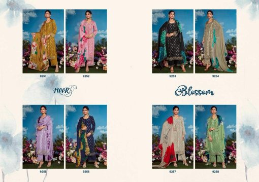 Heer Blossom by Kimora Muslin Salwar Suit Catalog 8 Pcs 17 510x359 - Heer Blossom by Kimora Muslin Salwar Suit Catalog 8 Pcs