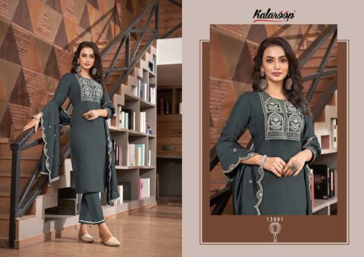 Kalaroop Blossom by Kajree Rayon Kurti with Dupatta Bottom Catalog 6 Pcs 3 510x360 - Kalaroop Blossom by Kajree Rayon Kurti with Dupatta Bottom Catalog 6 Pcs