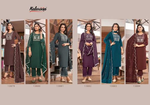 Kalaroop Blossom by Kajree Rayon Kurti with Dupatta Bottom Catalog 6 Pcs 8 510x357 - Kalaroop Blossom by Kajree Rayon Kurti with Dupatta Bottom Catalog 6 Pcs