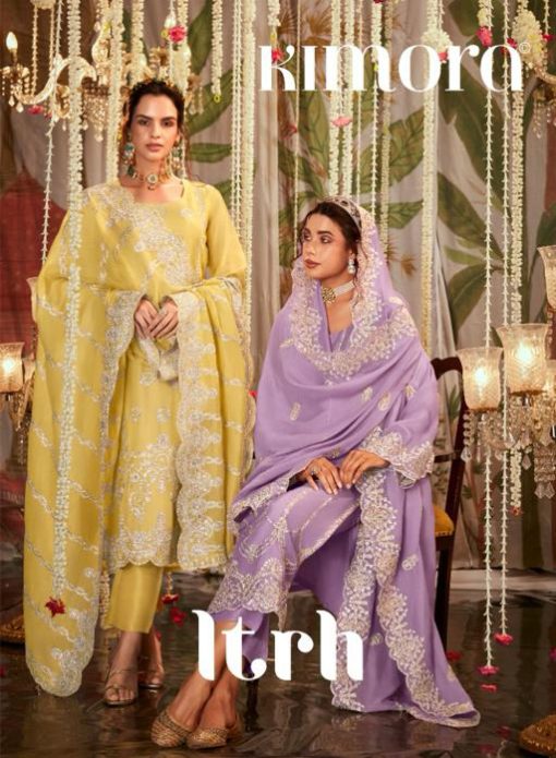 Kimora Itrh Organza Salwar Suit Catalog 8 Pcs 1 510x695 - Kimora Itrh Organza Salwar Suit Catalog 8 Pcs