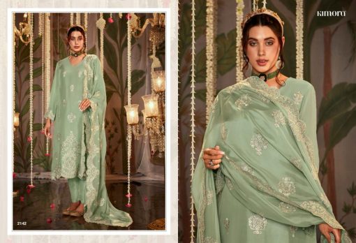 Kimora Itrh Organza Salwar Suit Catalog 8 Pcs 14 510x348 - Kimora Itrh Organza Salwar Suit Catalog 8 Pcs