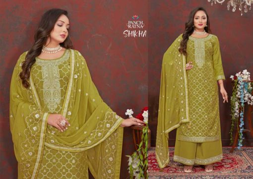 Panch Ratna Shikha by Kessi Silk Salwar Suit Catalog 4 Pcs 1 510x361 - Panch Ratna Shikha by Kessi Silk Salwar Suit Catalog 4 Pcs