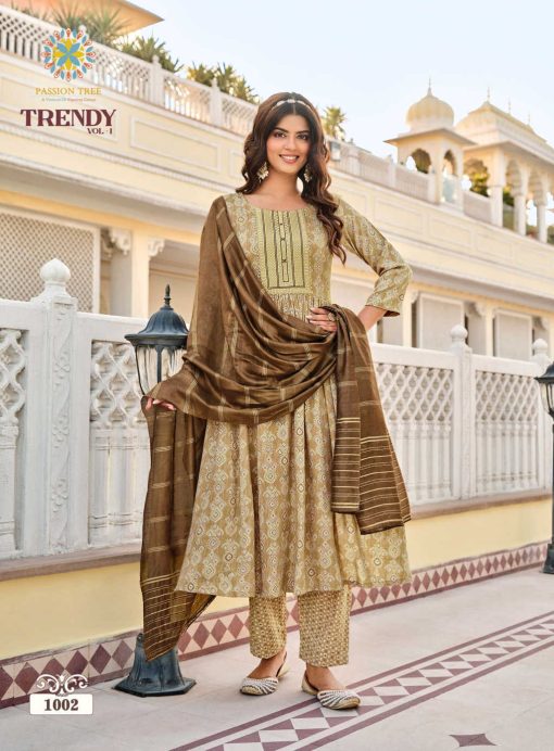 Passion Tree Trendy Vol 1 Nyra Cut Kurti with Dupatta Bottom Fancy Catalog 7 Pcs 4 510x692 - Passion Tree Trendy Vol 1 Nyra Cut Kurti with Dupatta Bottom Fancy Catalog 7 Pcs