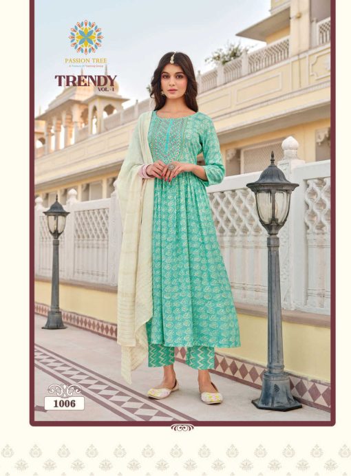 Passion Tree Trendy Vol 1 Nyra Cut Kurti with Dupatta Bottom Fancy Catalog 7 Pcs 8 510x692 - Passion Tree Trendy Vol 1 Nyra Cut Kurti with Dupatta Bottom Fancy Catalog 7 Pcs