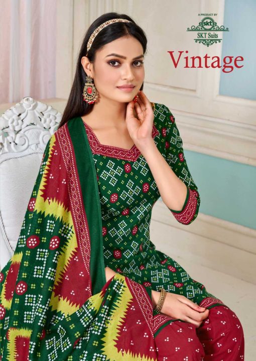 SKT Vintage Bandhani Cottan Salwar Suit Catalog 12 Pcs 1 510x719 - SKT Vintage Bandhani Cottan Salwar Suit Catalog 12 Pcs