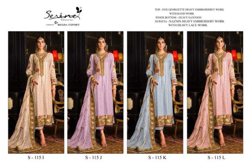 Serene S 115 I L Georgette Salwar Suit Catalog 4 Pcs 5 510x340 - Serene S 115 I-L Georgette Salwar Suit Catalog 4 Pcs