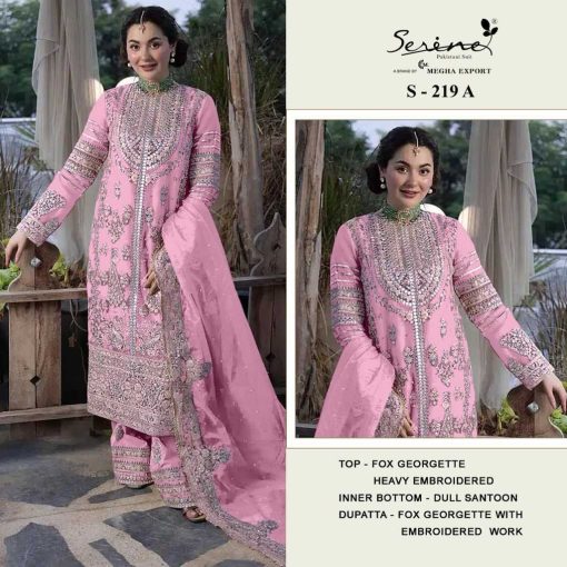 Serene S 219 A D Georgette Salwar Suit Catalog 4 Pcs 1 510x510 - Serene S 219 A-D Georgette Salwar Suit Catalog 4 Pcs