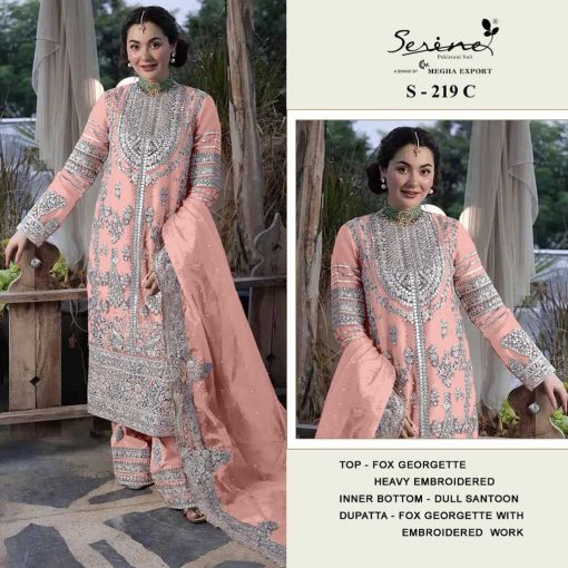 Serene S 219 A D Georgette Salwar Suit Catalog 4 Pcs 3 510x510 - Serene S 219 A-D Georgette Salwar Suit Catalog 4 Pcs