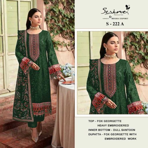 Serene S 222 A D Georgette Salwar Suit Catalog 4 Pcs 1 510x510 - Serene S 222 A-D Georgette Salwar Suit Catalog 4 Pcs