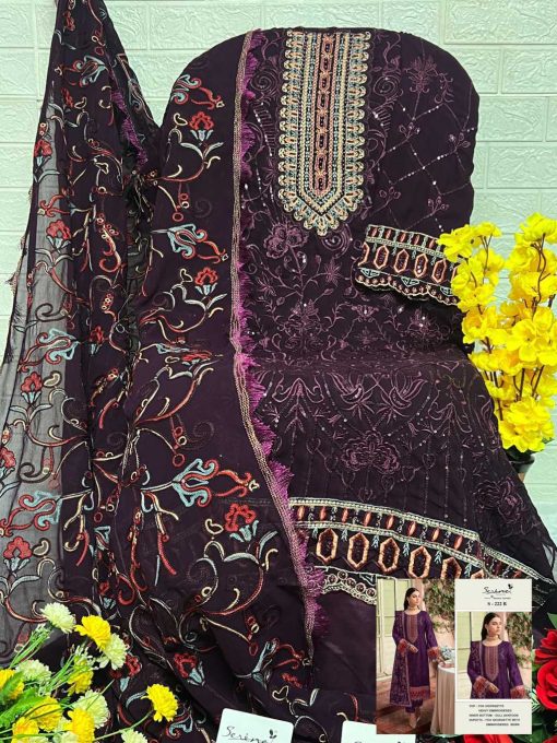 Serene S 222 A D Georgette Salwar Suit Catalog 4 Pcs 10 510x680 - Serene S 222 A-D Georgette Salwar Suit Catalog 4 Pcs