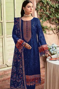 Serene S 222 A-D Georgette Salwar Suit Catalog 4 Pcs